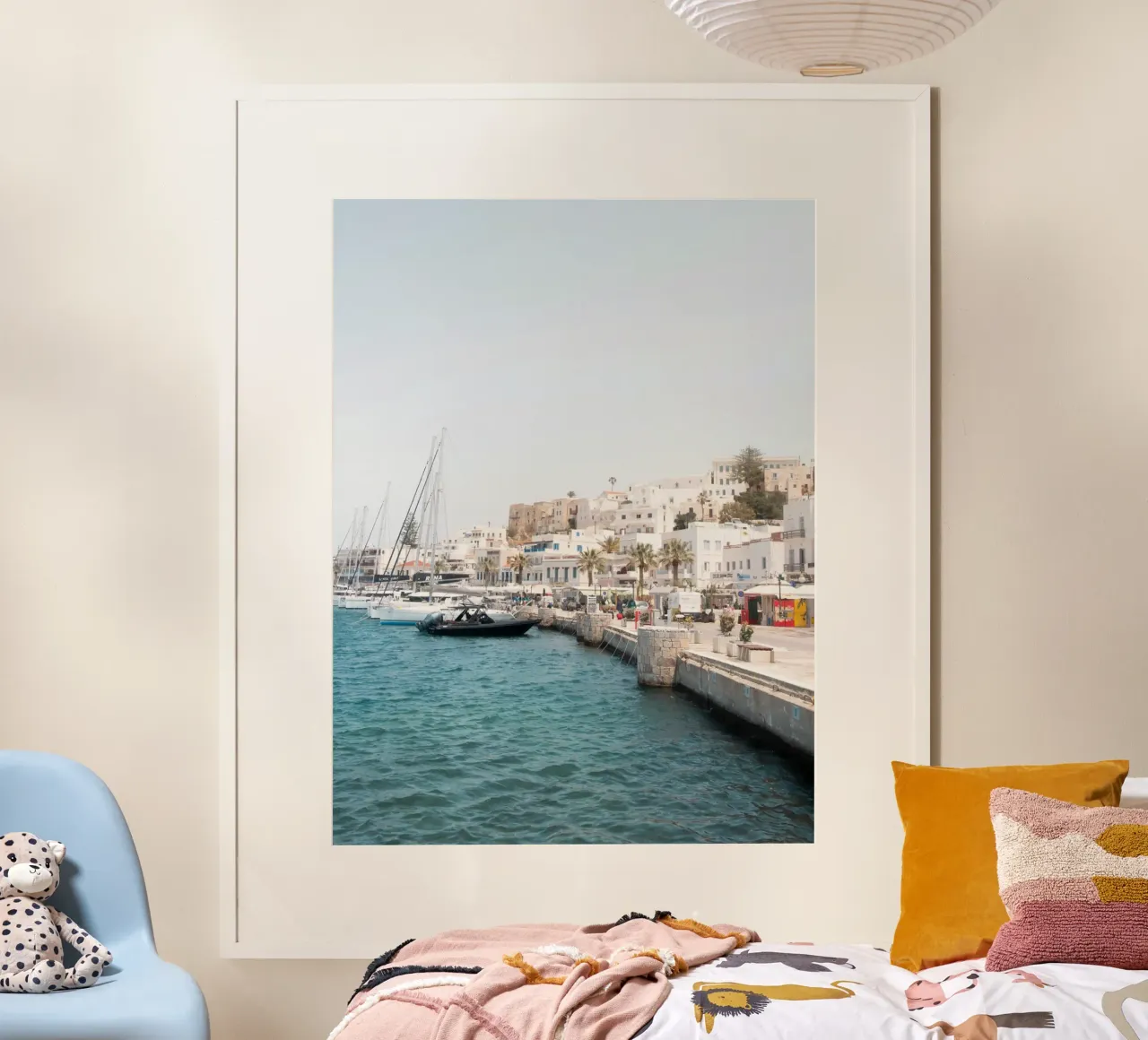 Summer vibes in a port in Greece carta hahnemühle da Kimberley Jekel Photography
