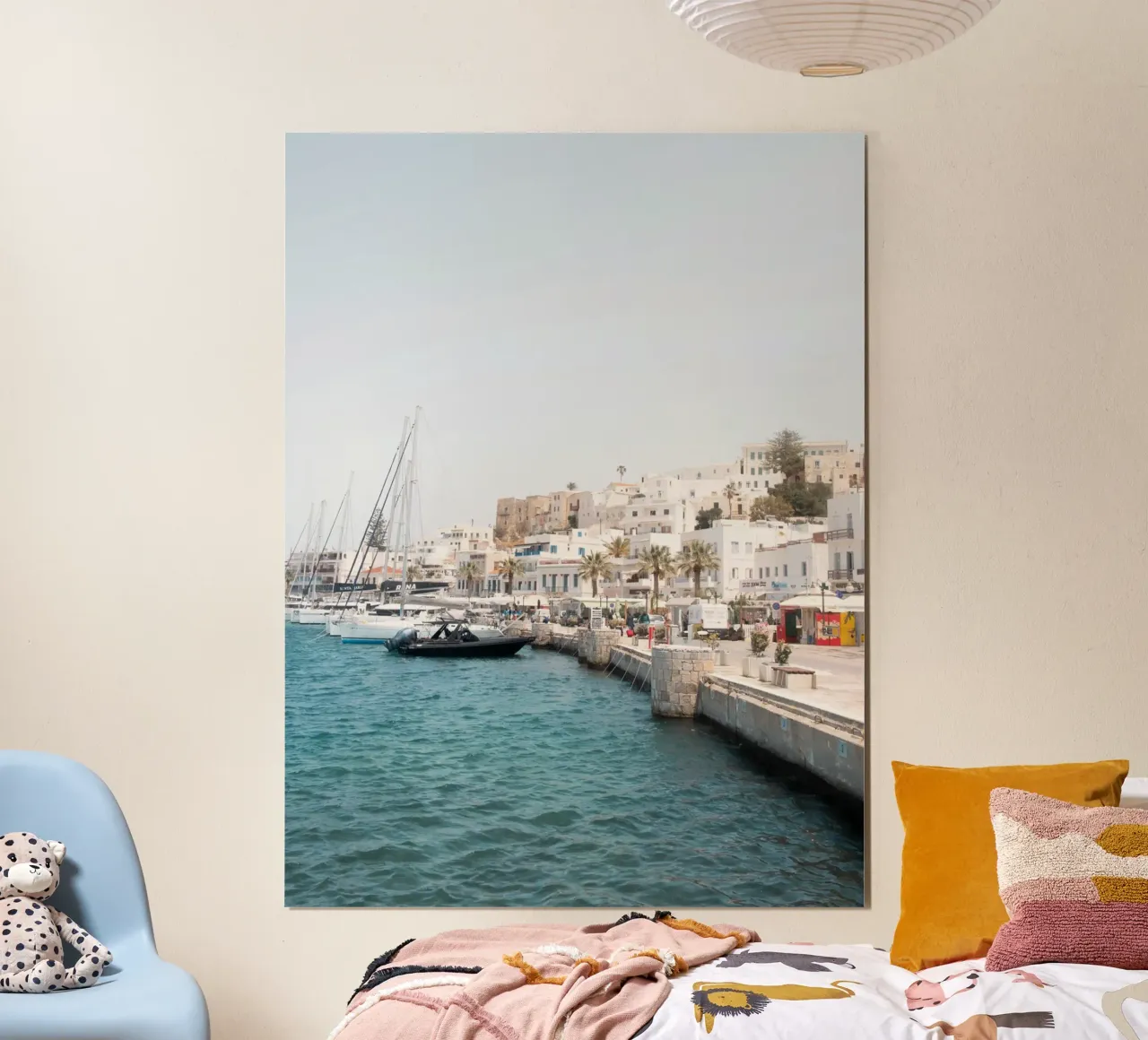 Summer vibes in a port in Greece carta hahnemühle da Kimberley Jekel Photography