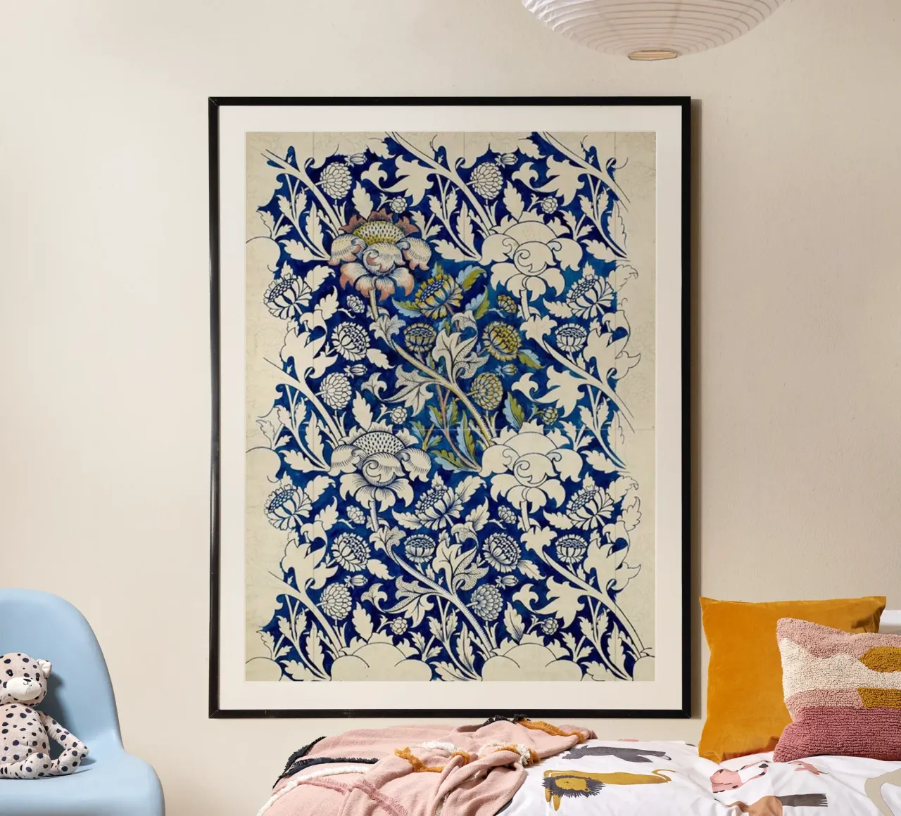 fiori con fogliame poster da Ropech Shop