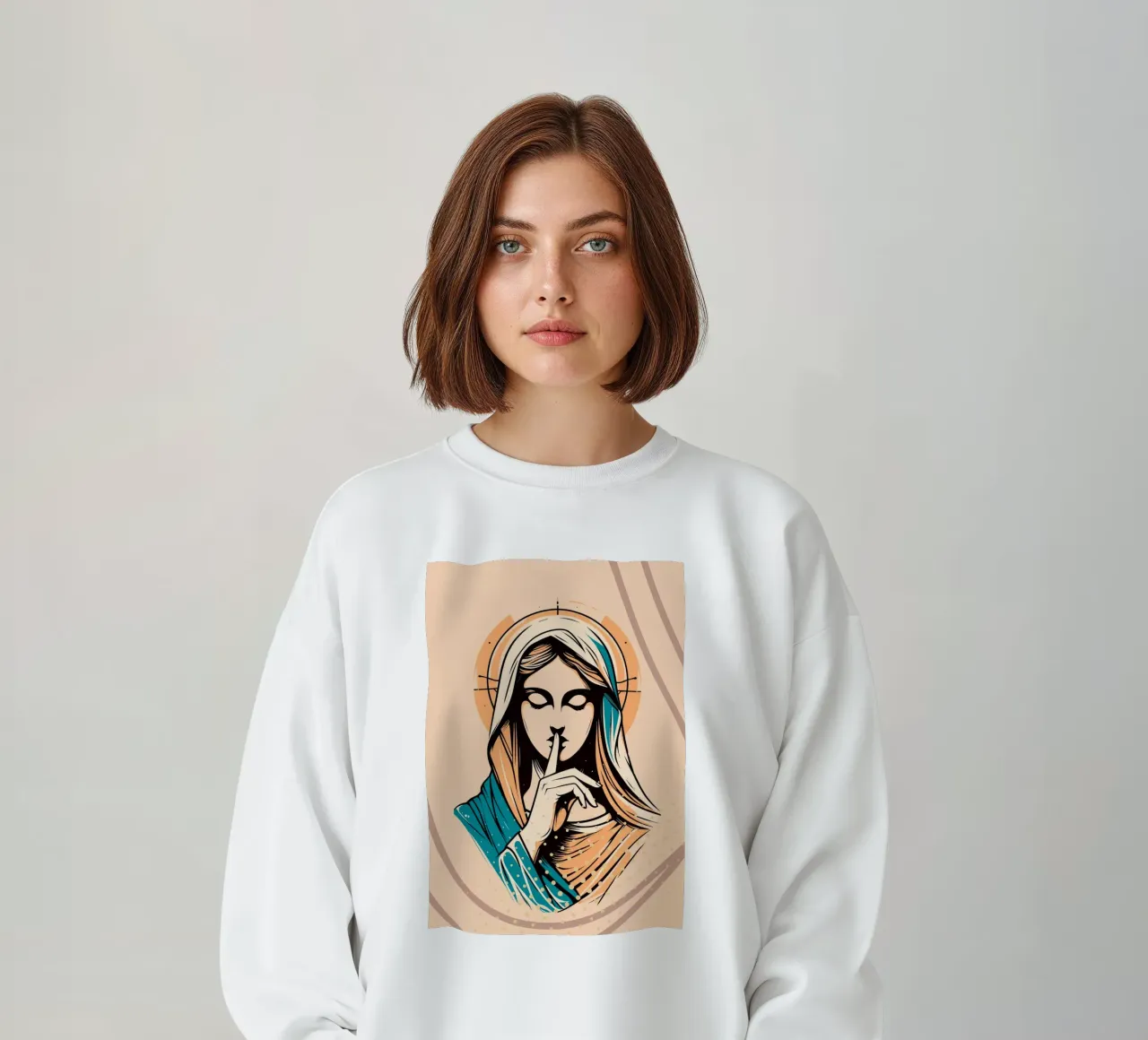 Silence of Mary felpa da LisaArtes