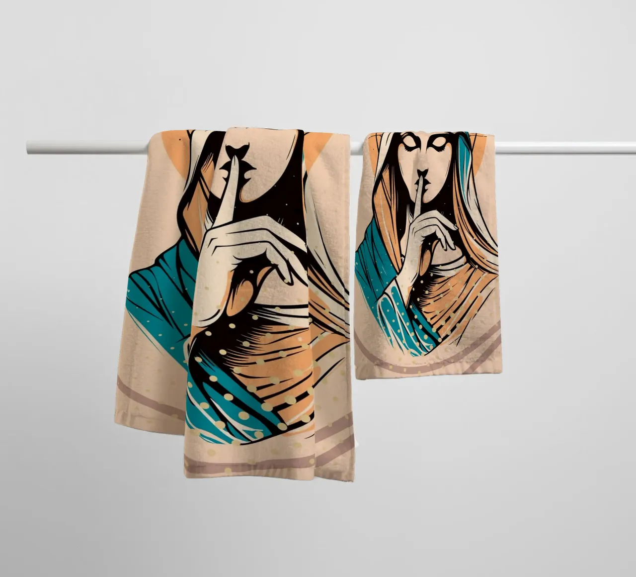 Silence of Mary asciugamano da bagno da LisaArtes
