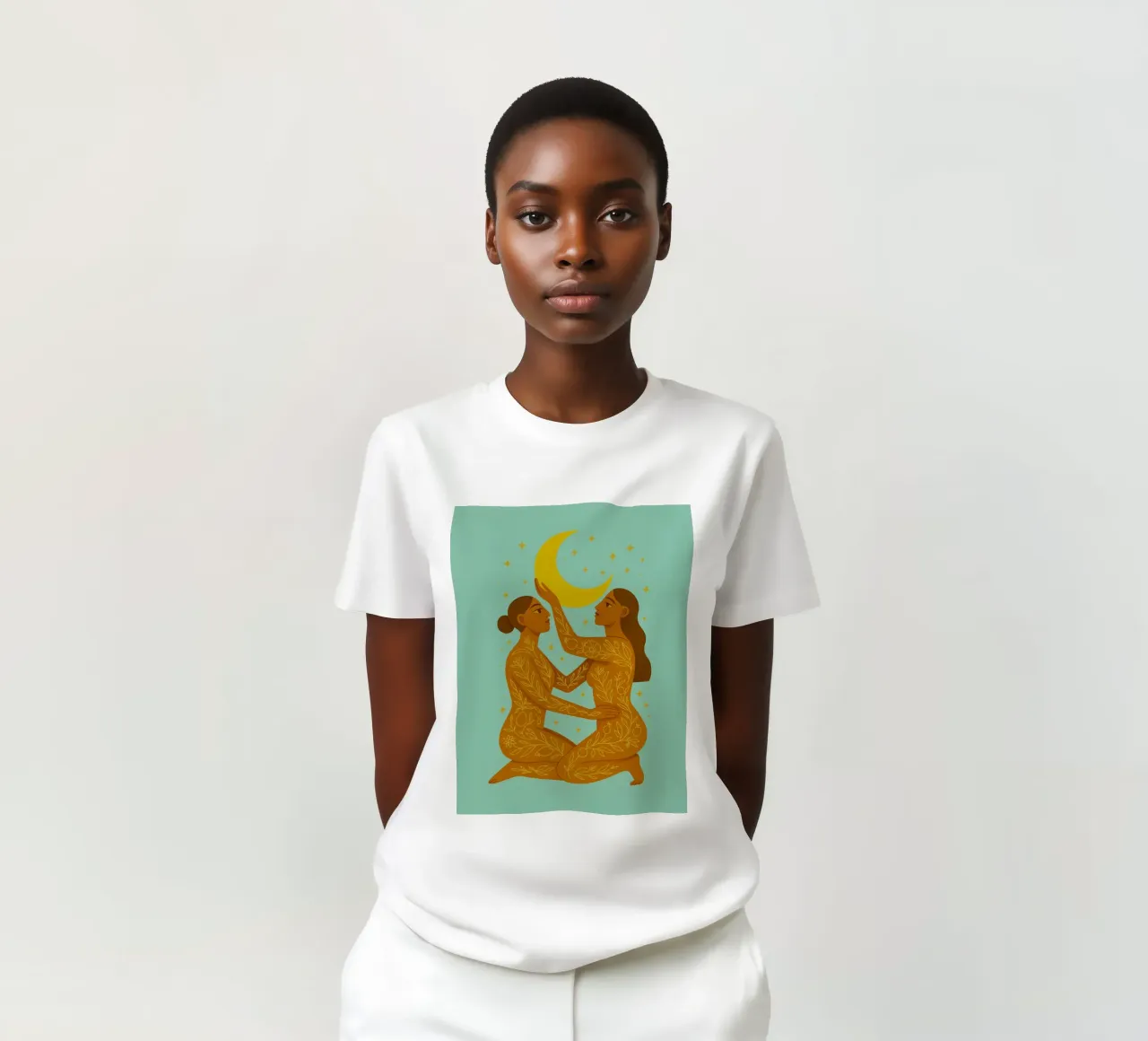 Sœurs de la lune t-shirt de Taika Tori Art