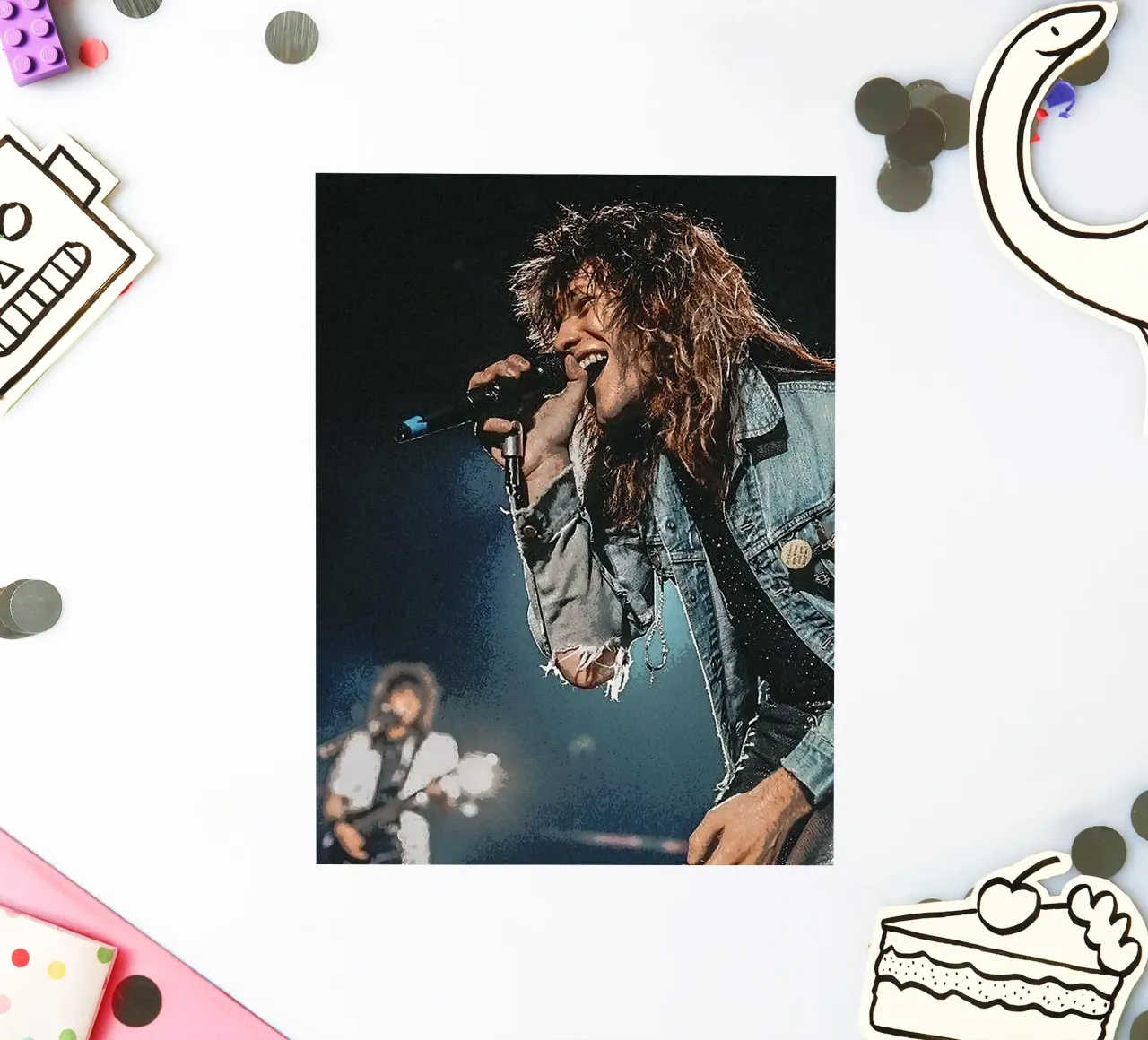 groupe bon jovi autocollant de vanhesling