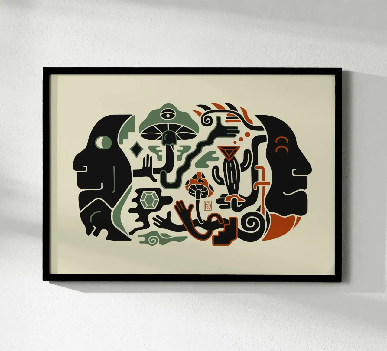 Ponderazione poster con telaio in legno da Krystal Depict