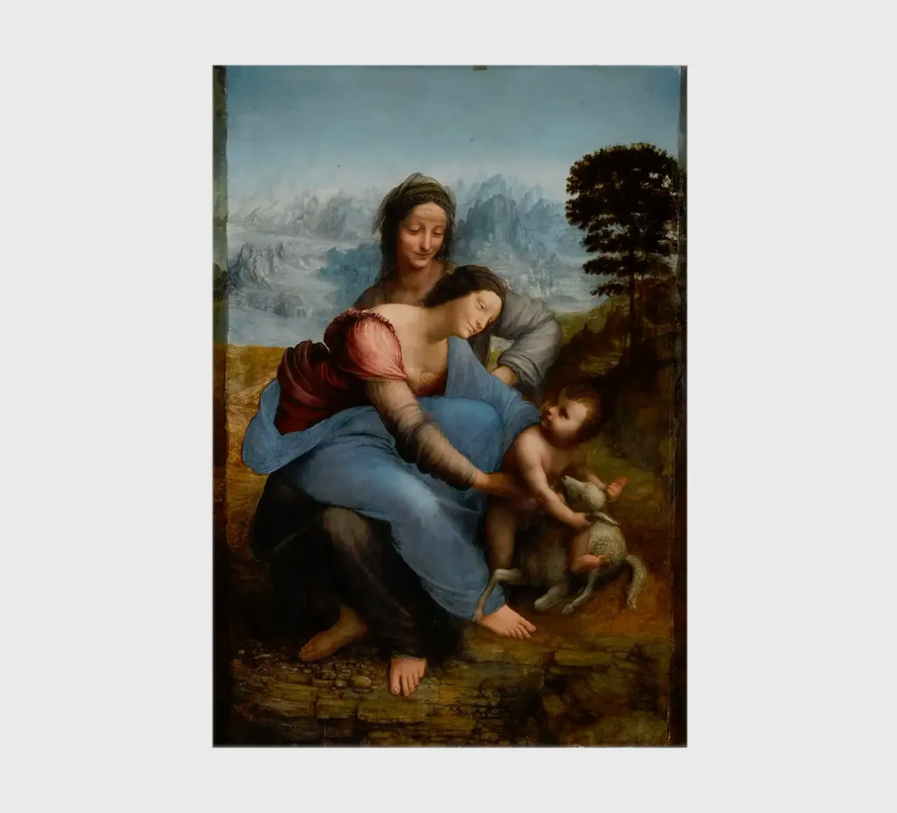 Girl And Childs with Saint Anne notebook by Susanprint