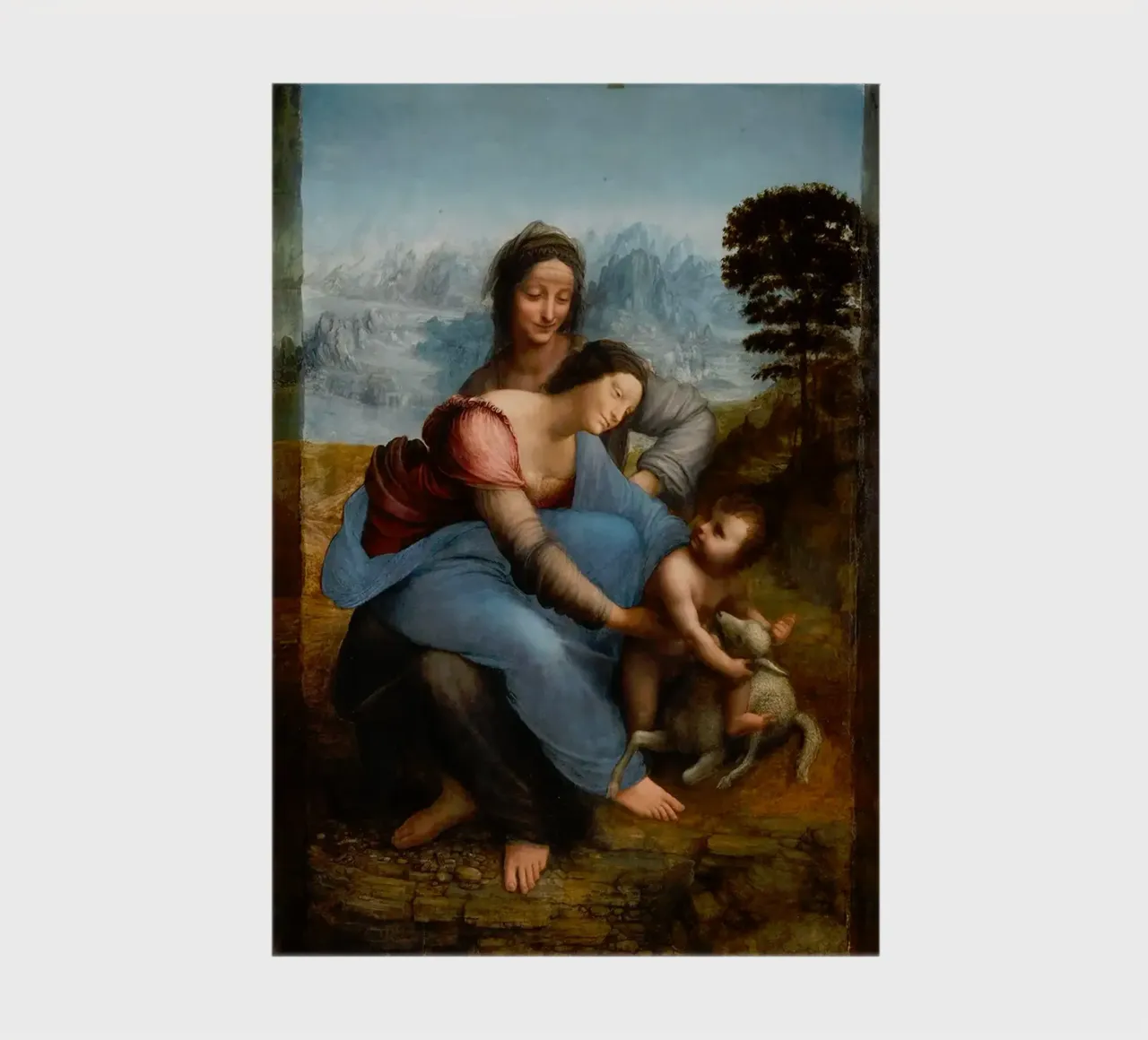 Girl And Childs with Saint Anne notebook by Susanprint