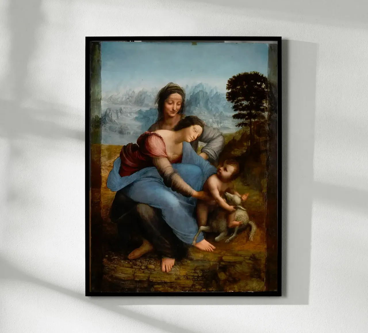 Mädchen und Kinder mit der Heiligen Anna Poster von Susanprint