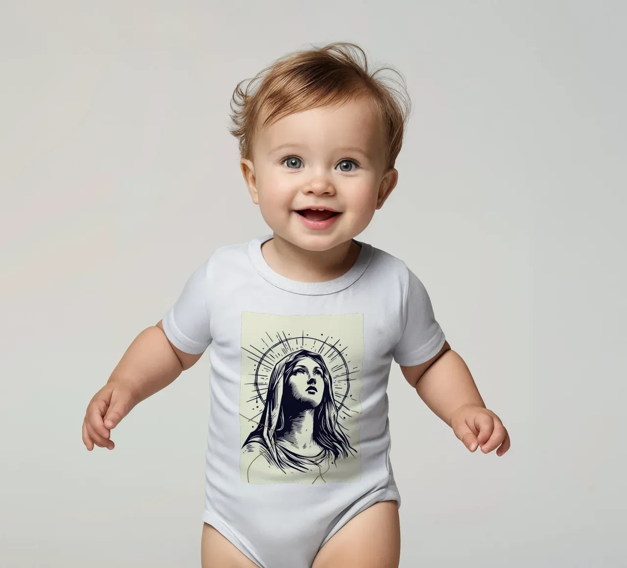 Mary body neonato maniche corte da LisaArtes