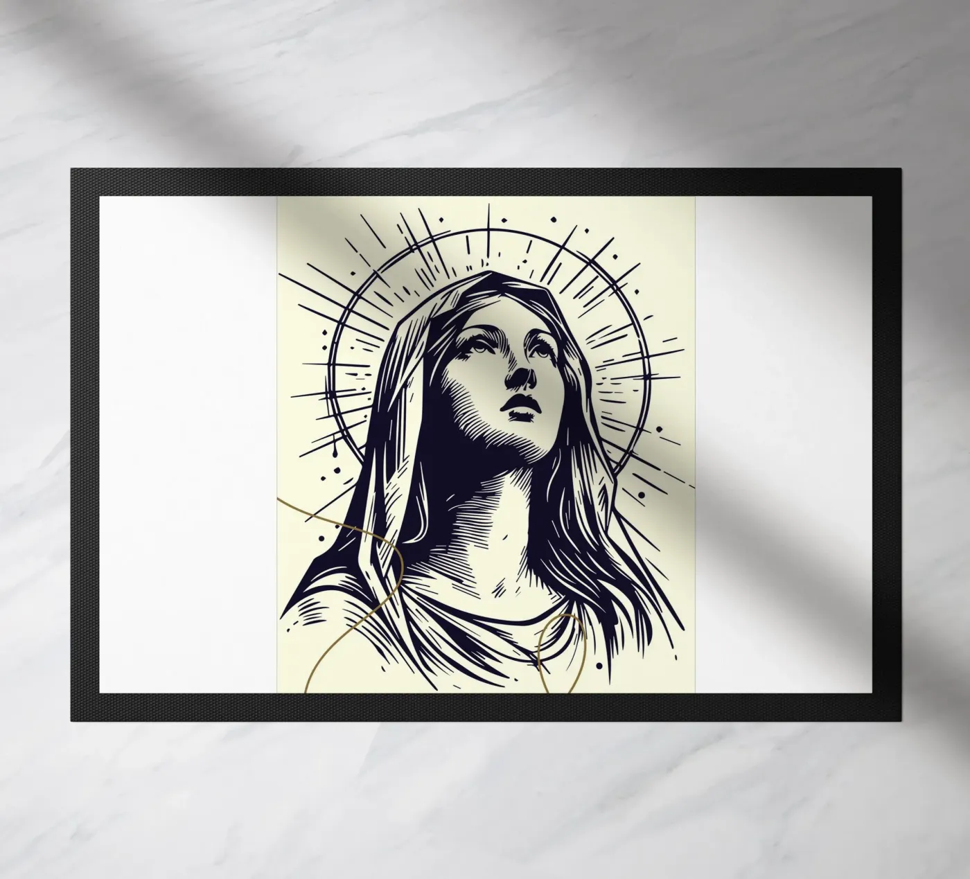 Mary doormat by LisaArtes