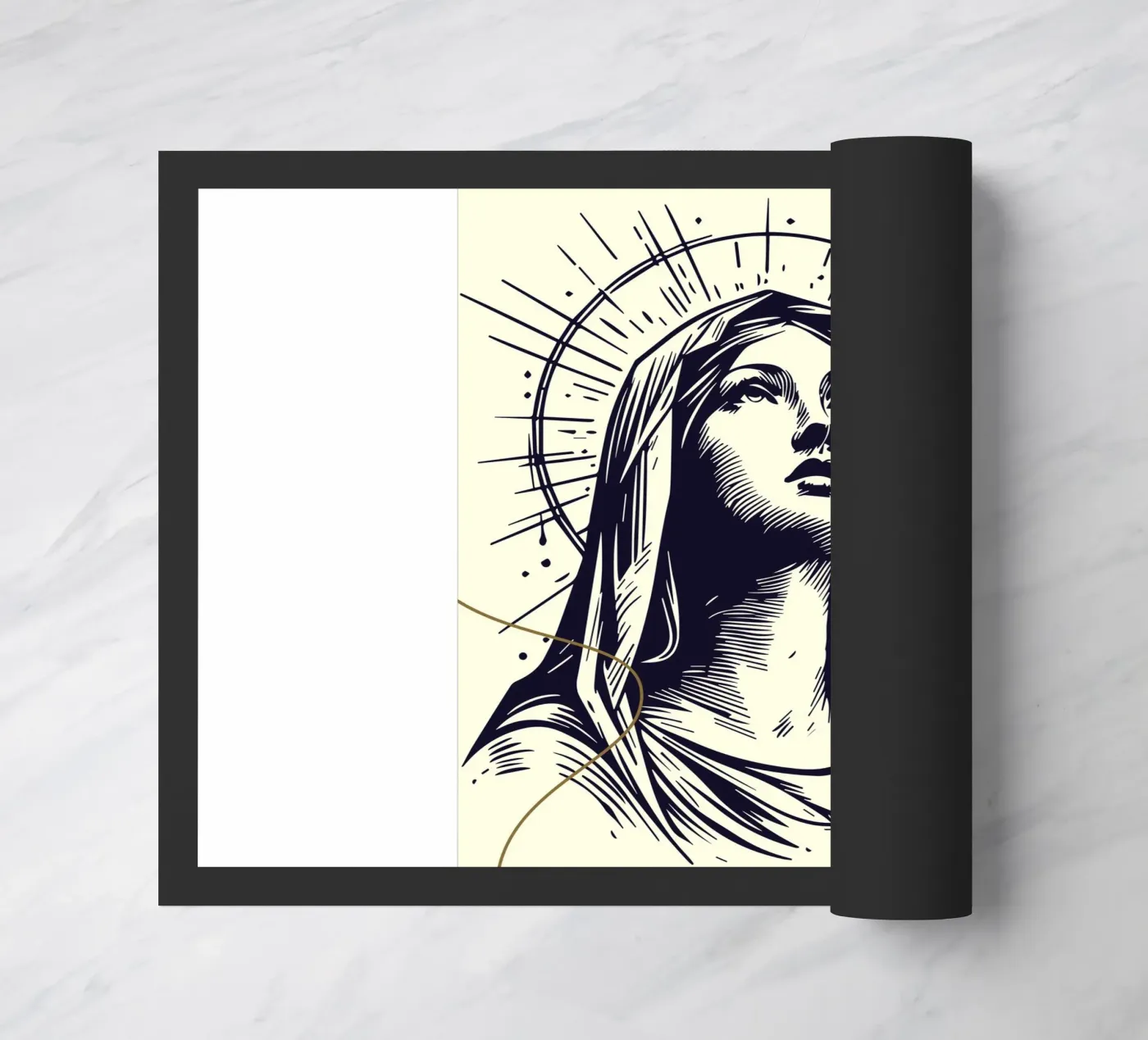 Mary doormat by LisaArtes