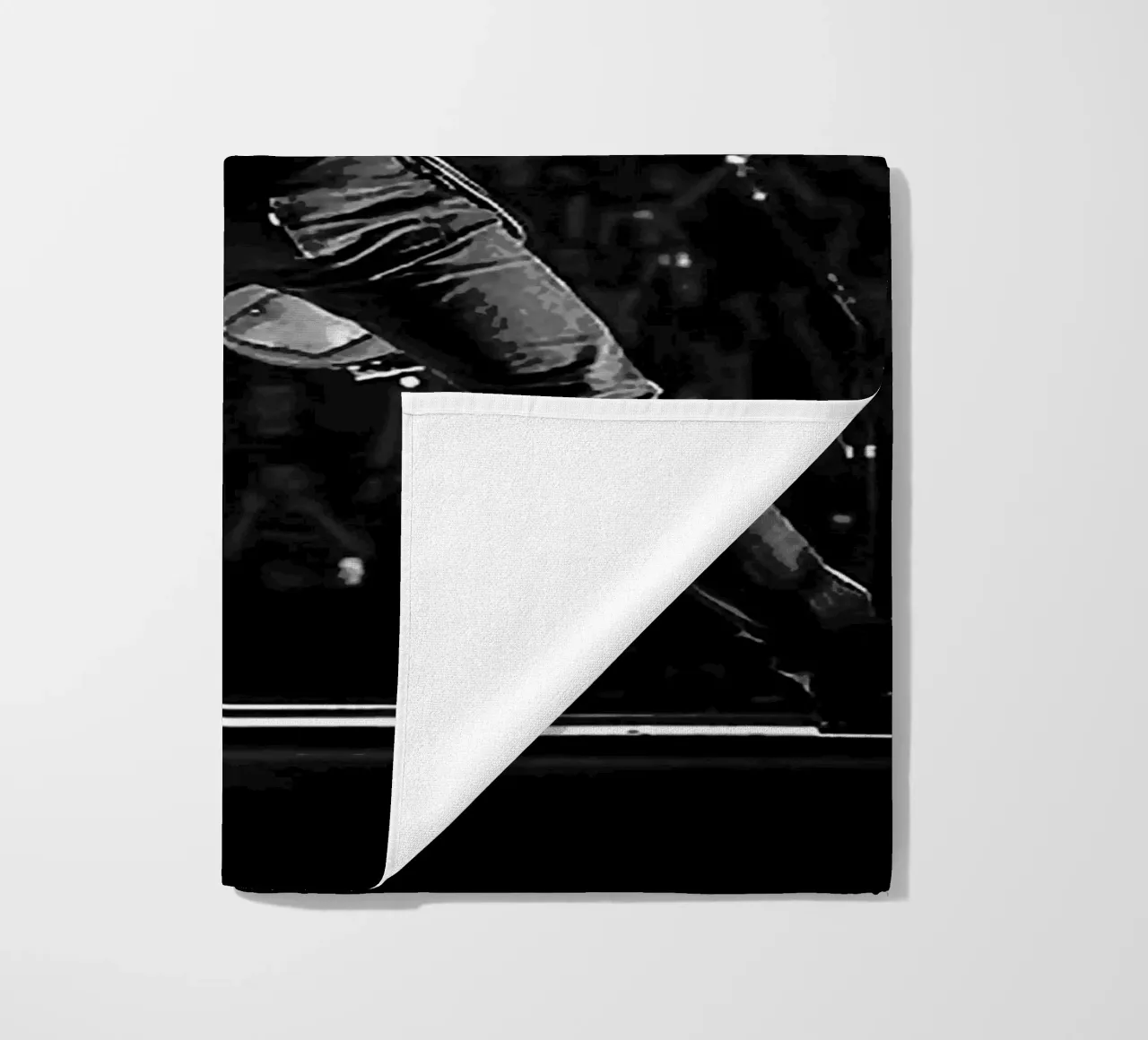 metal band beach towel by vanhesling