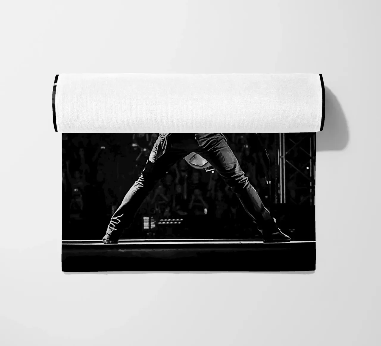 metal band beach towel by vanhesling