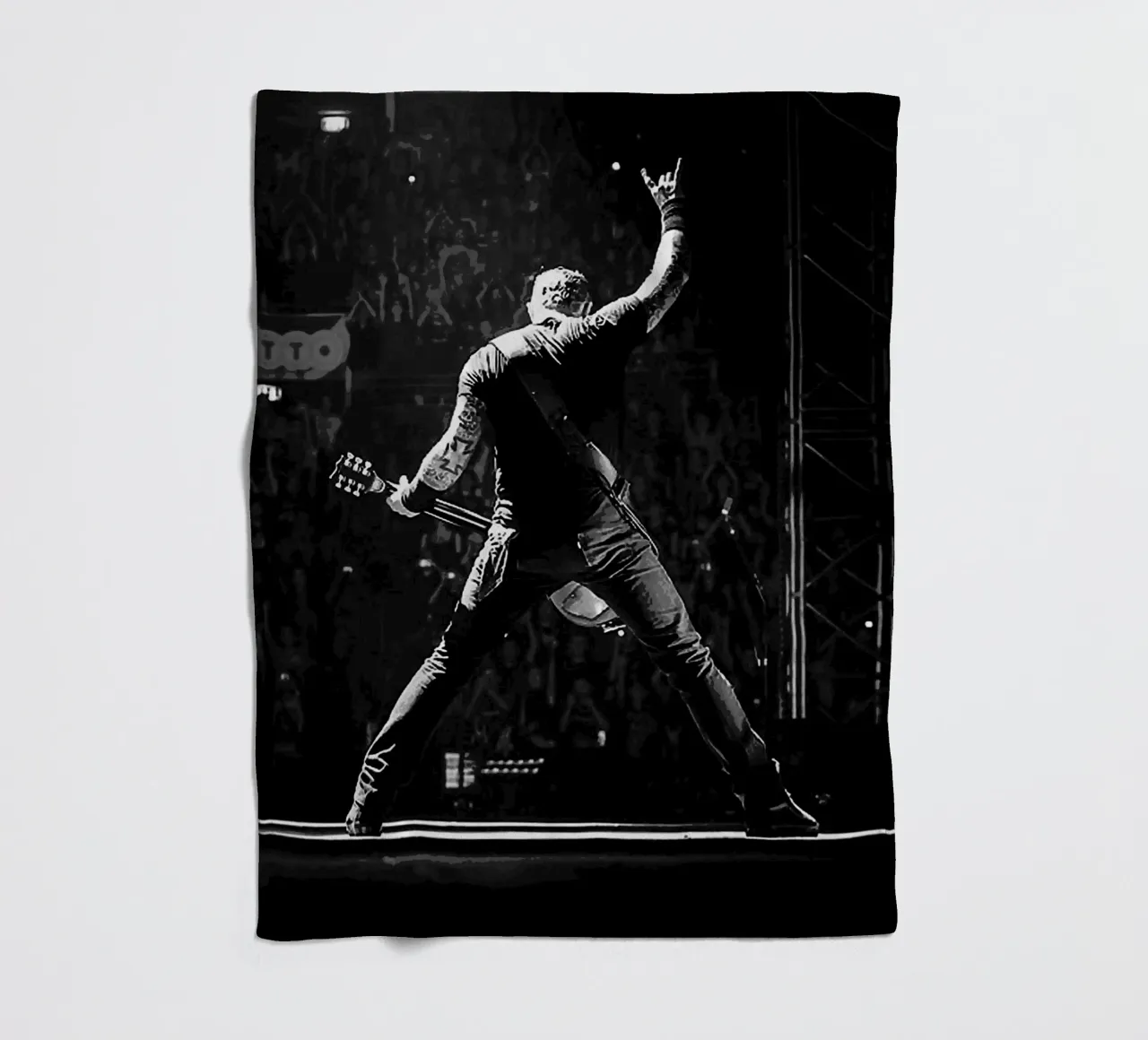 metal band fleece blanket by vanhesling