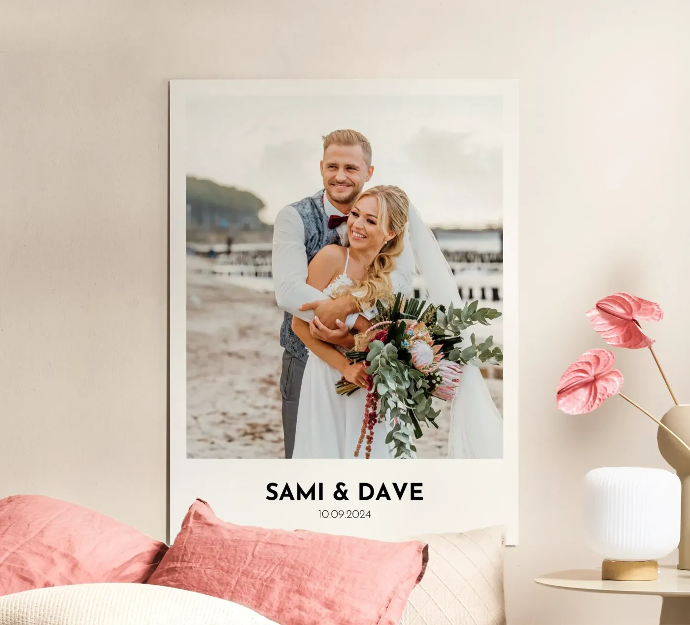 Personalisiertes Geschenk zum Hochzeitstag drucken Poster von Prints By Ayleen