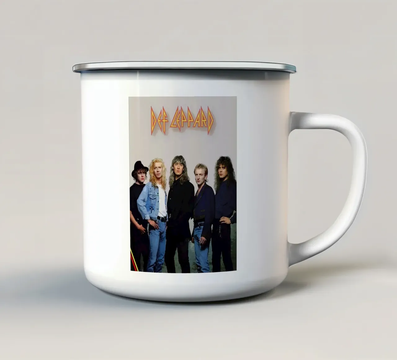 Groupe Def Leppard mug en émail de vanhesling