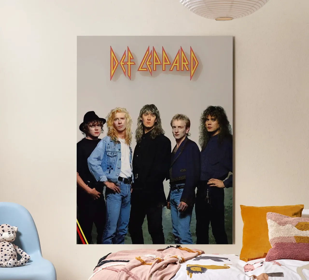 Groupe Def Leppard alu dibond de vanhesling