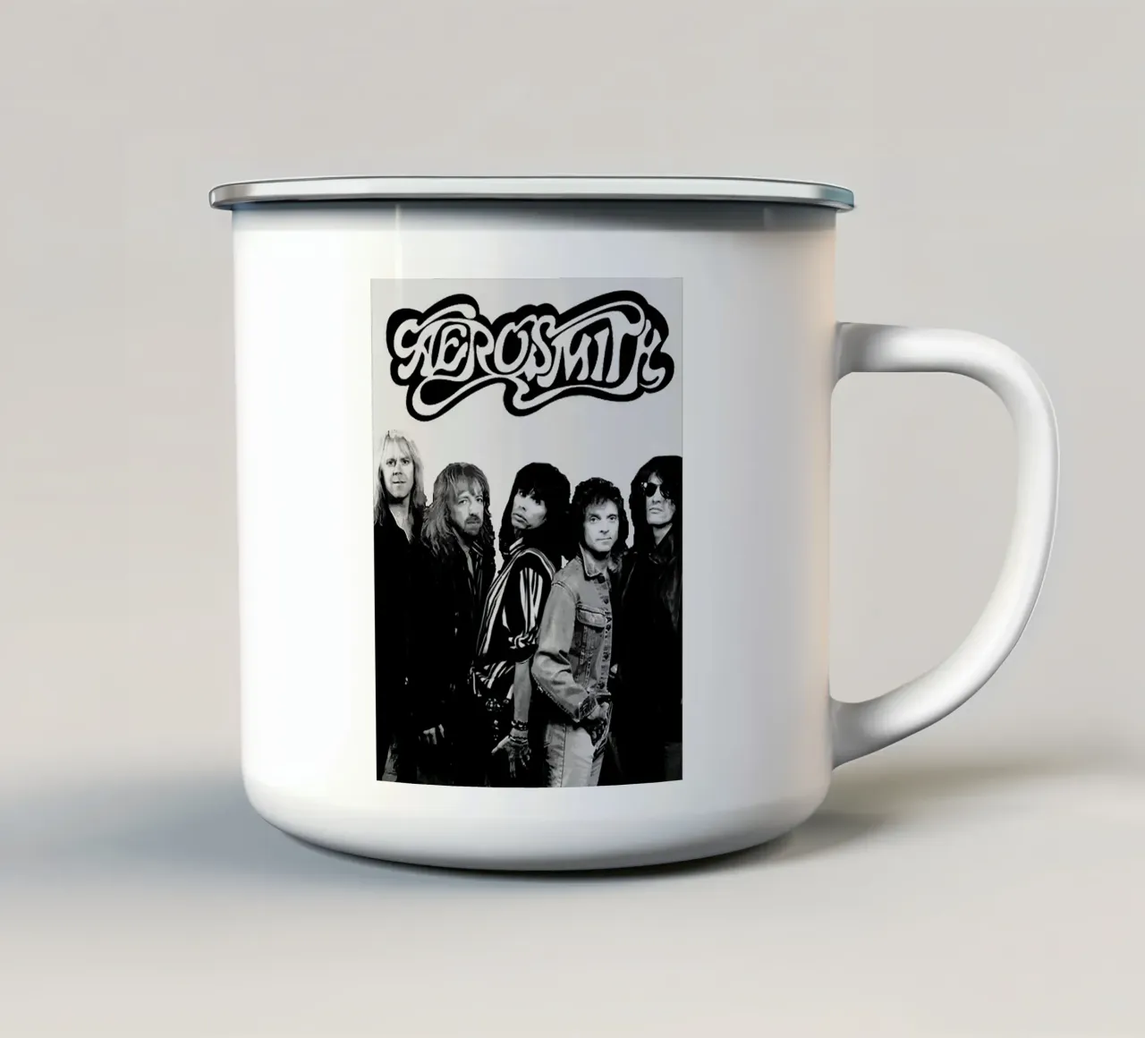 band aerosmith tazza in smalto da vanhesling