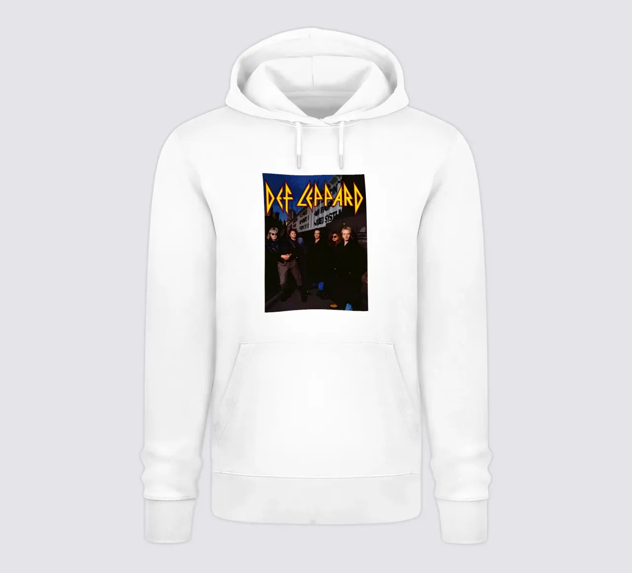 La band Def Leppard felpa con cappuccio da vanhesling