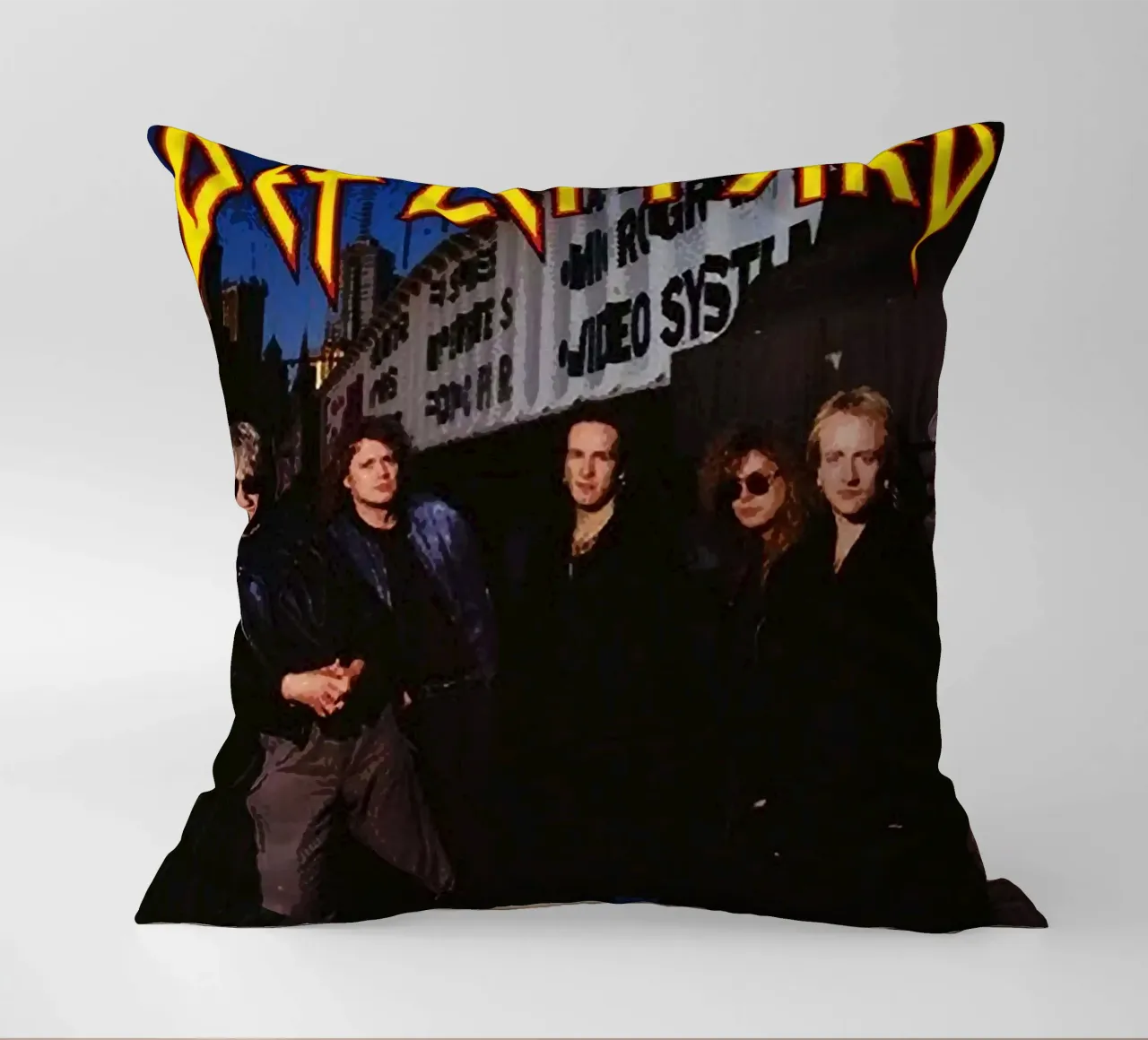 Groupe Def Leppard coussin de vanhesling