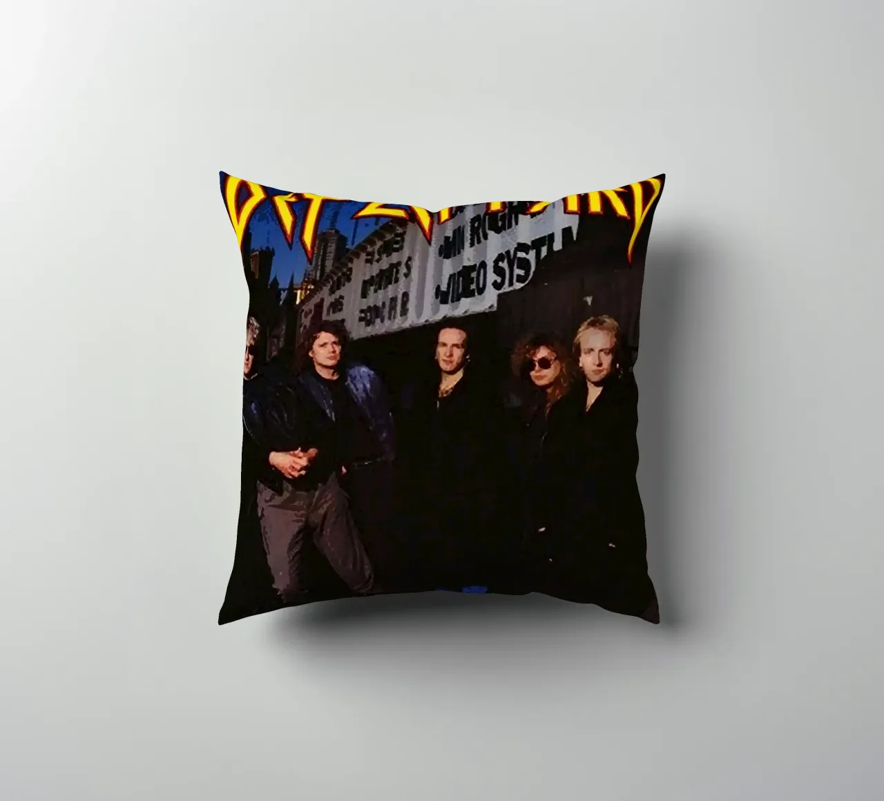 Groupe Def Leppard coussin de vanhesling