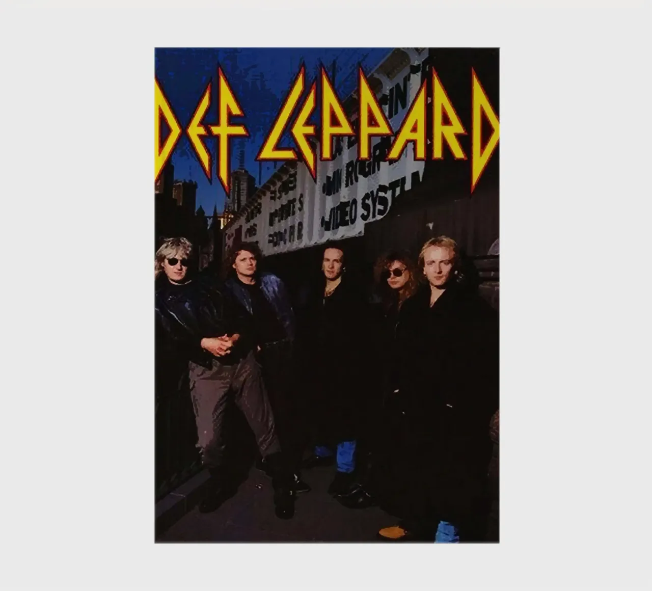 Groupe Def Leppard carnet de notes de vanhesling