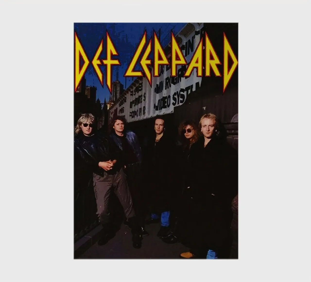 Groupe Def Leppard carnet de notes de vanhesling