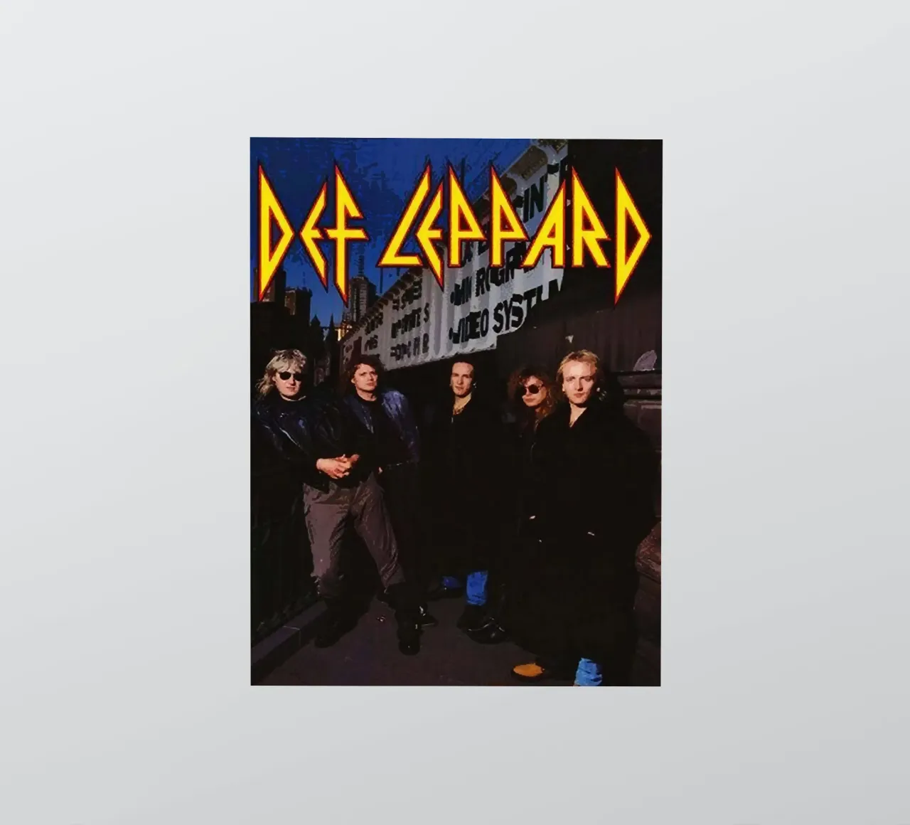 Groupe Def Leppard autocollant de vanhesling