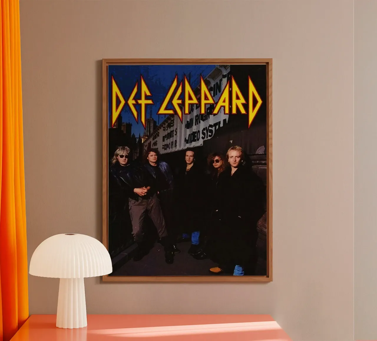 Groupe Def Leppard alu dibond de vanhesling