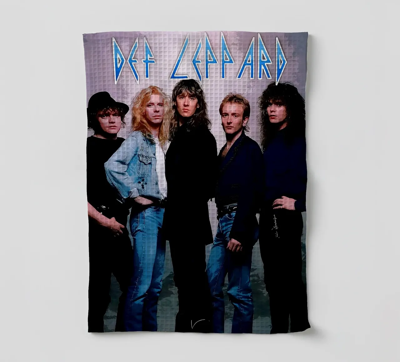 Groupe Def Leppard torchon de vanhesling