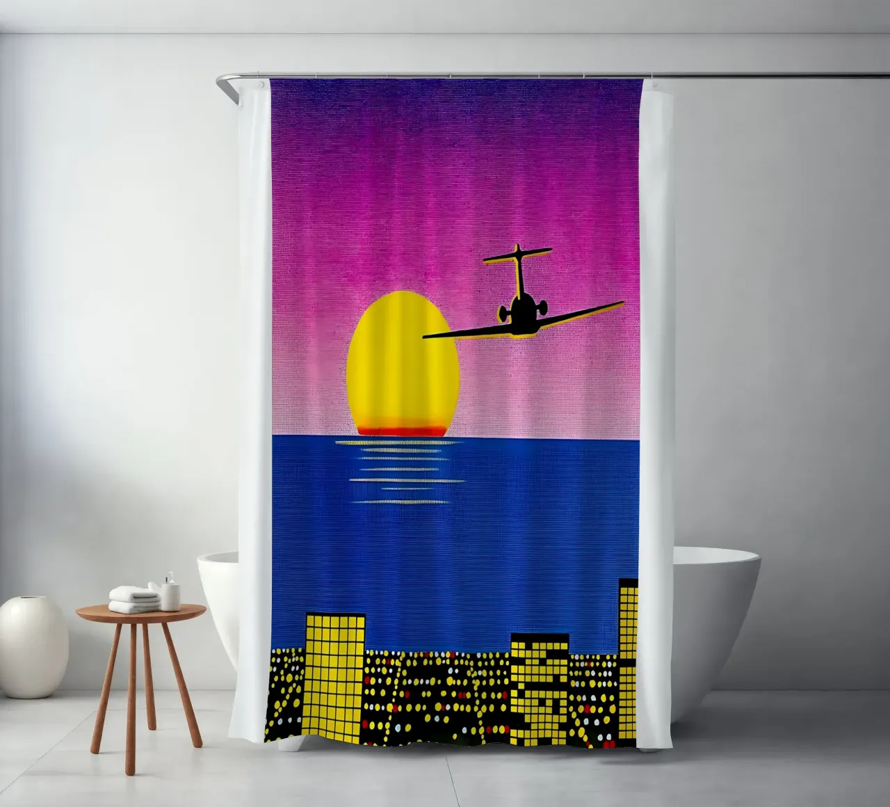 Hiroshi Nagai Tramonto in aereo tenda da doccia da THE CAROLINE