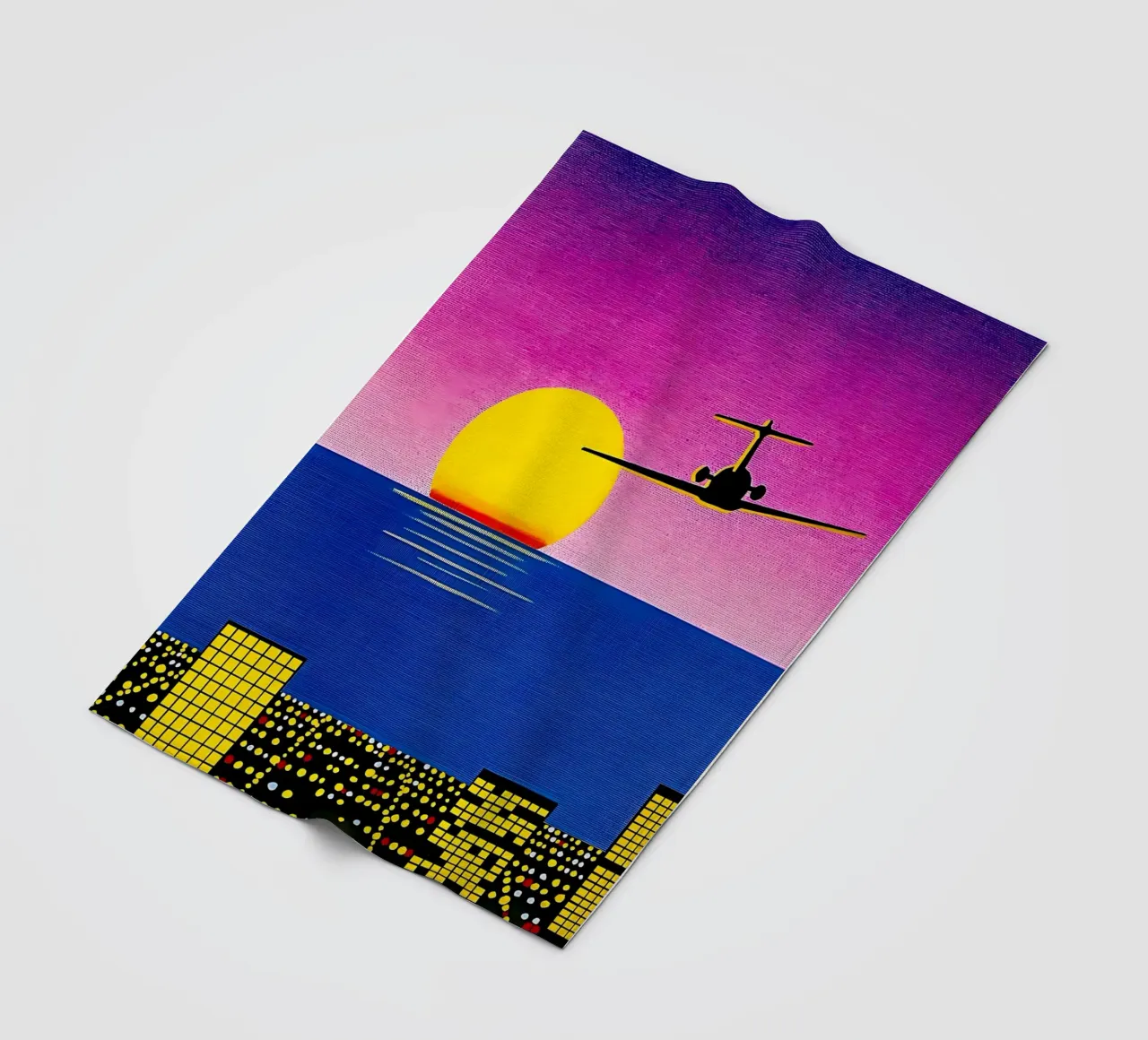 Hiroshi Nagai Tramonto in aereo coperta in pile da THE CAROLINE