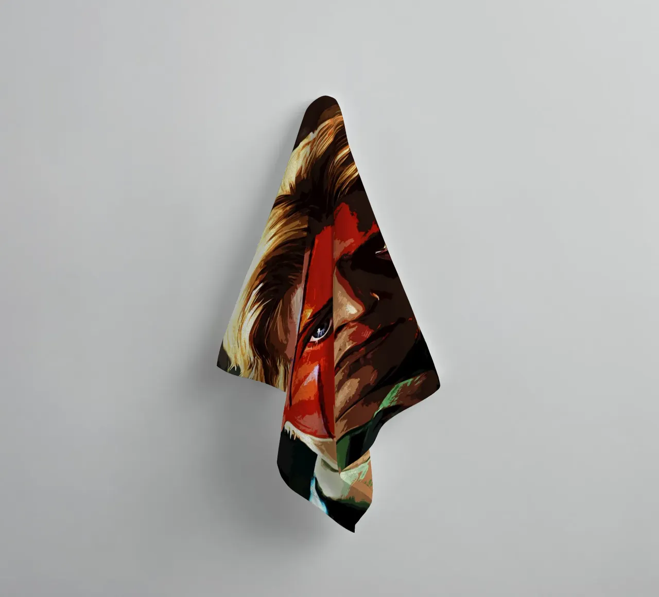 David Bowie 7 Kunst badhanddoek van music soul