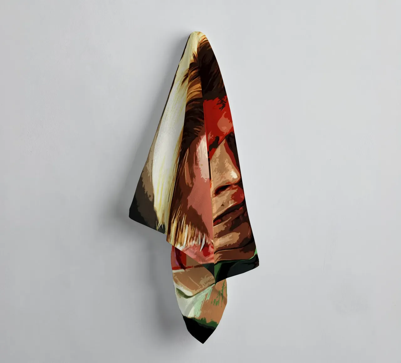 David Bowie 7 Kunst badhanddoek van music soul