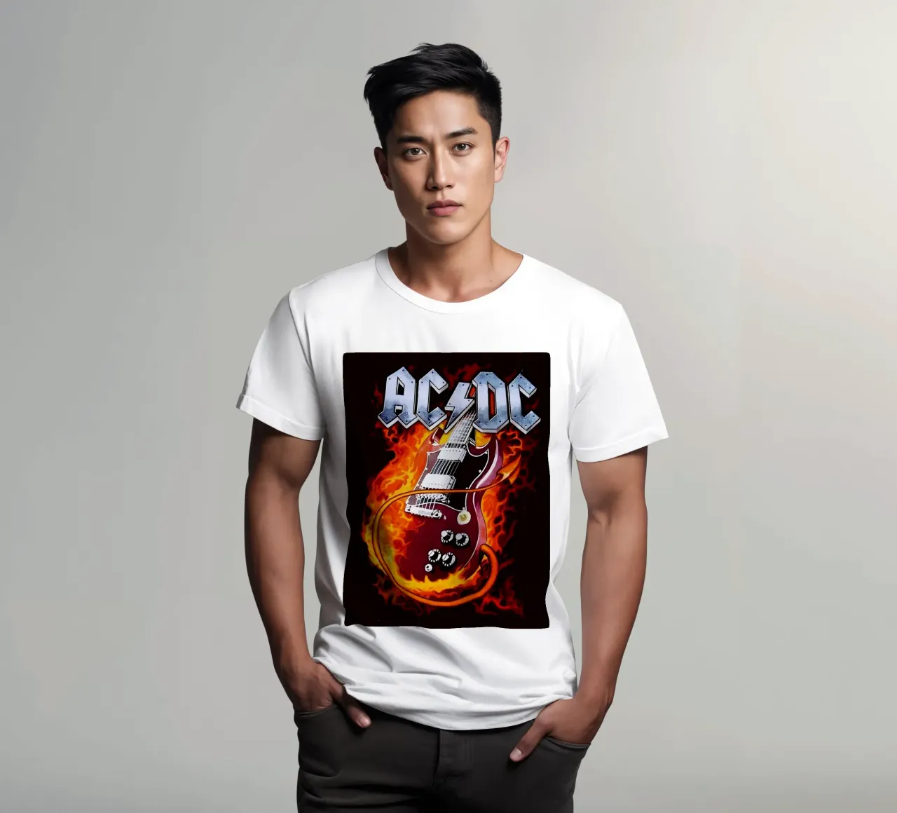 Gruppo AC/DC t-shirt da vanhesling