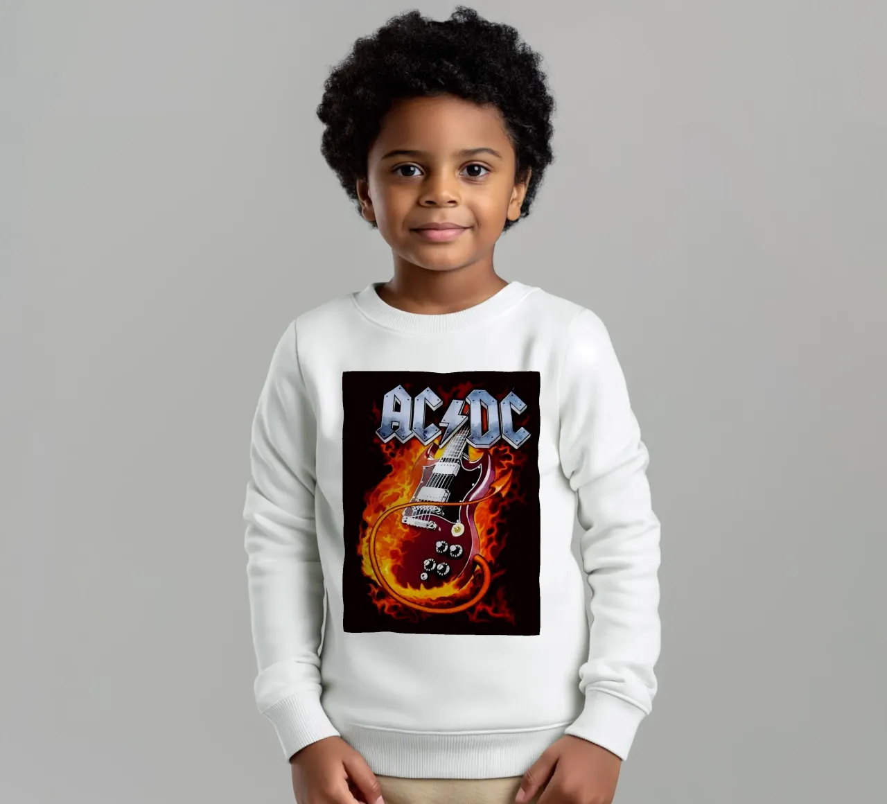 Gruppo AC/DC felpa bambino da vanhesling