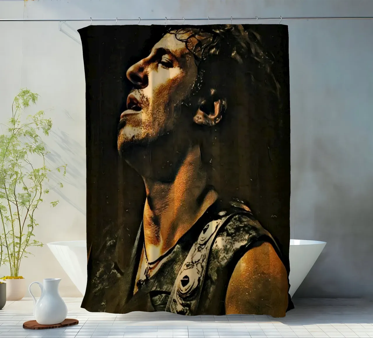 Bruce Springsteen the legend musician tenda da doccia da Lembayung art