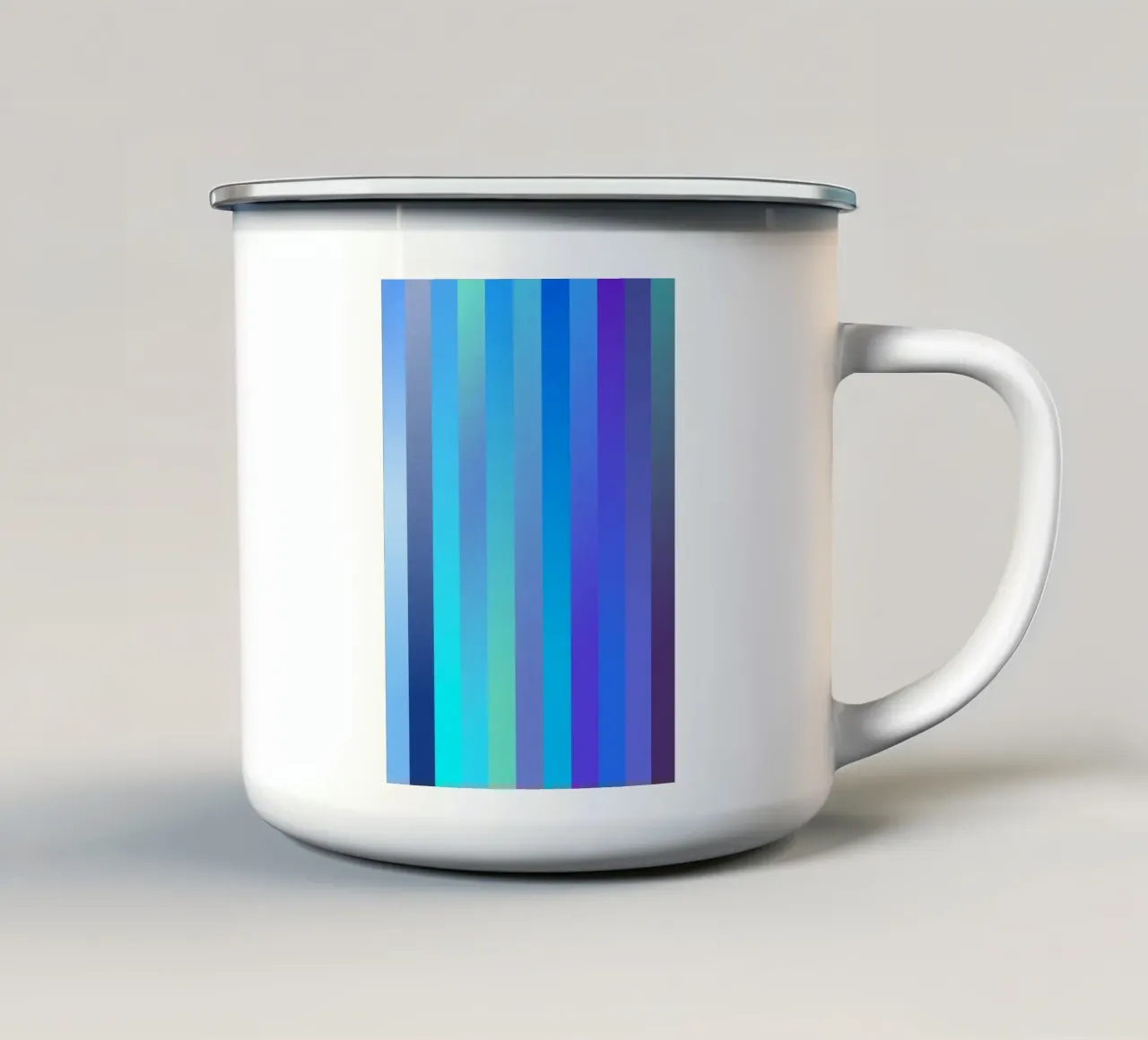 Blue tazza in smalto da Flo Klein