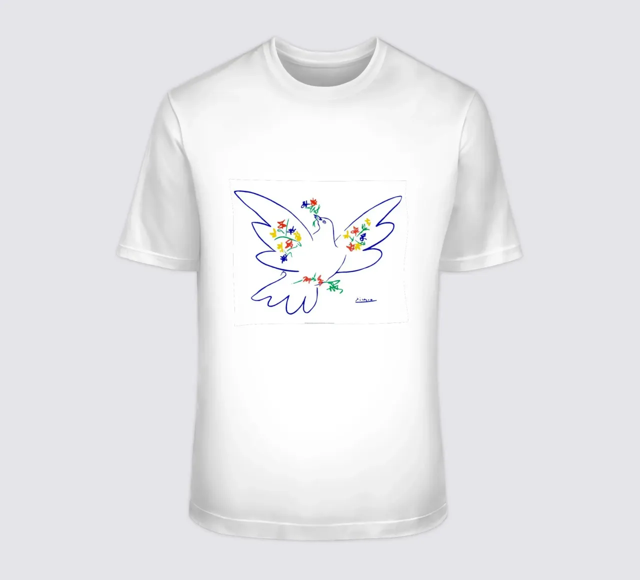 Picasso Pablo Dove Sketch t-shirt da Mrs.Allen