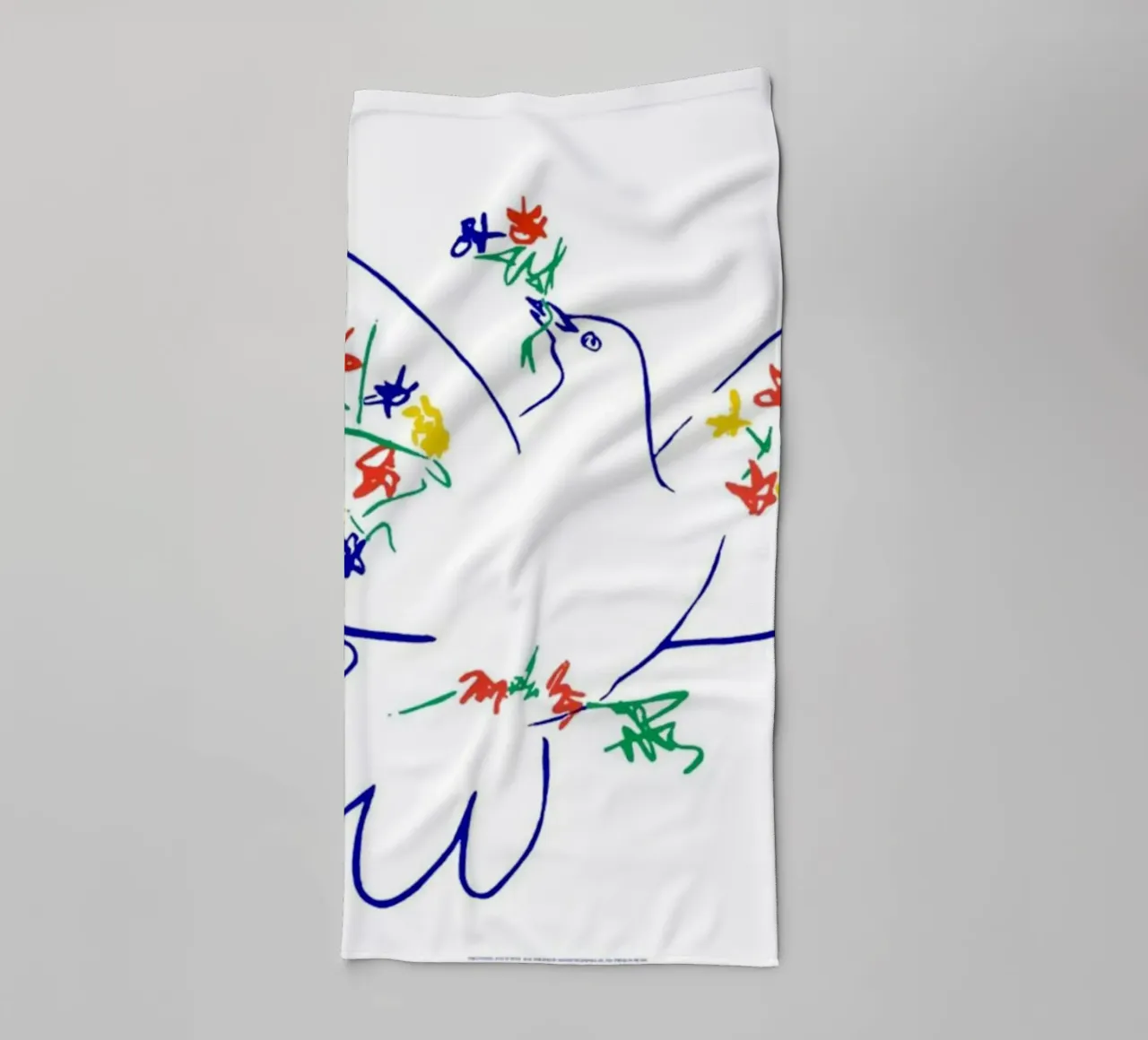 Picasso Pablo Dove Sketch asciugamano da bagno da Mrs.Allen