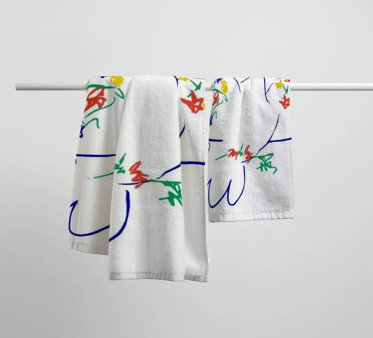 Picasso Pablo Dove Sketch asciugamano da bagno da Mrs.Allen