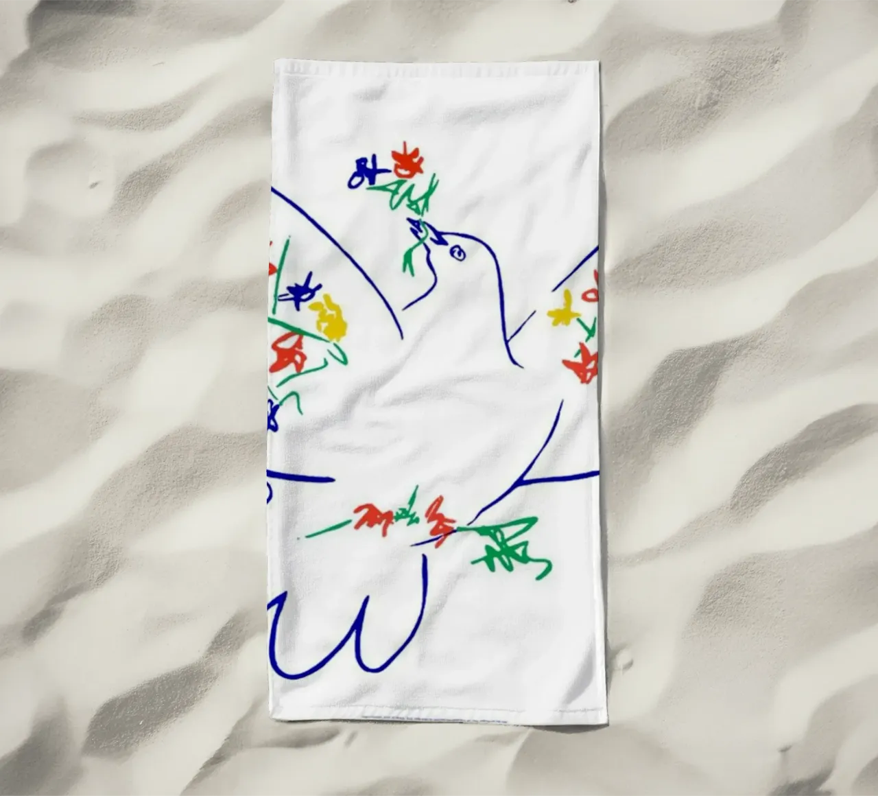 Picasso Pablo Dove Sketch telo mare da Mrs.Allen