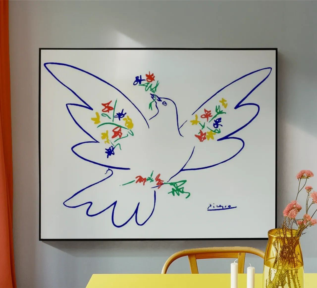 Picasso Pablo Dove Sketch plexiglass da Mrs.Allen