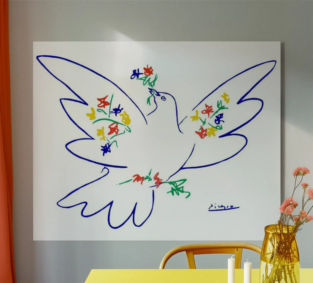 Picasso Pablo Dove Sketch plexiglass da Mrs.Allen