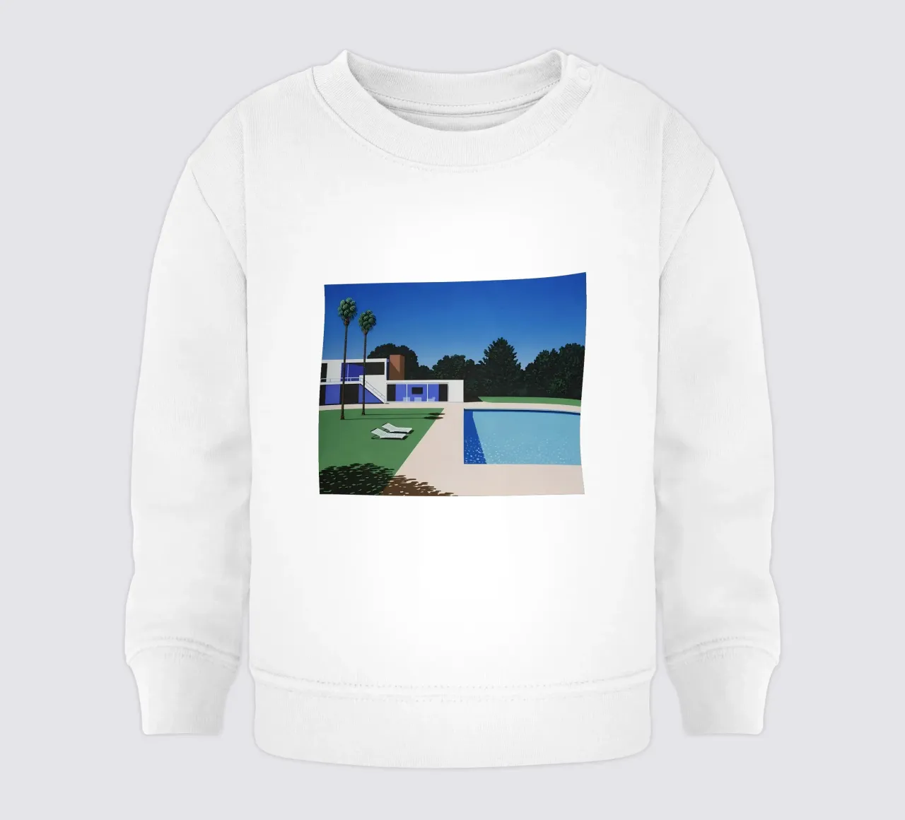 Ancora una volta la piscina di Hiroshi Nagai felpa neonato da THE CAROLINE