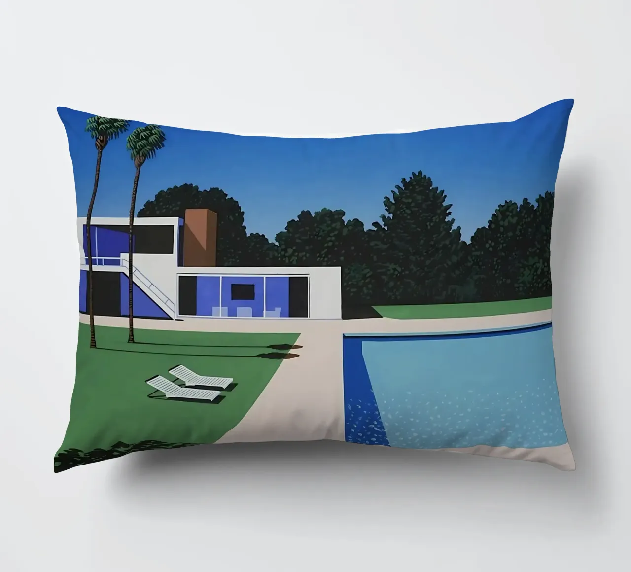 Ancora una volta la piscina di Hiroshi Nagai cuscino da THE CAROLINE