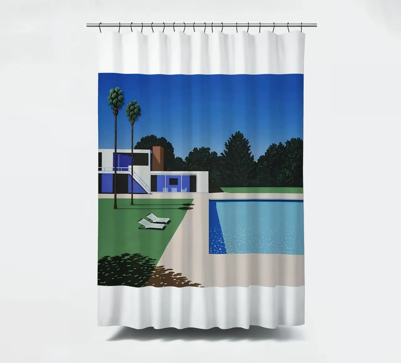 Ancora una volta la piscina di Hiroshi Nagai tenda da doccia da THE CAROLINE