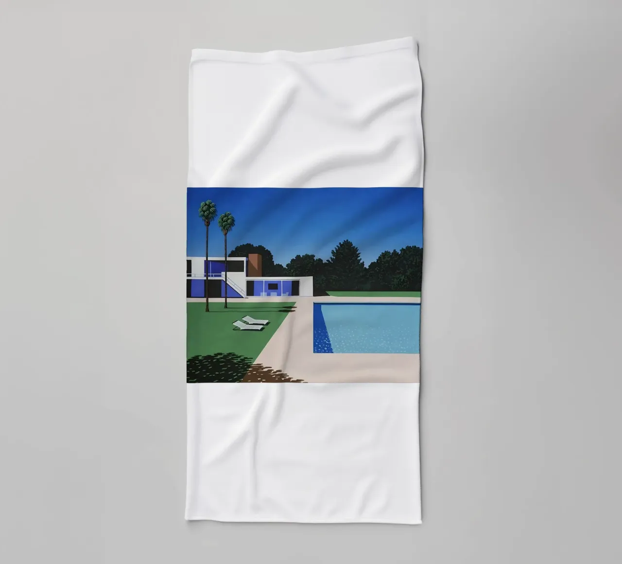 Ancora una volta la piscina di Hiroshi Nagai asciugamano da bagno da THE CAROLINE