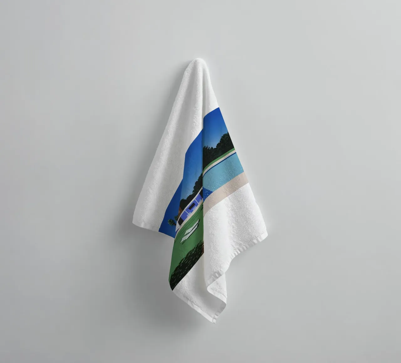 Ancora una volta la piscina di Hiroshi Nagai asciugamano da bagno da THE CAROLINE