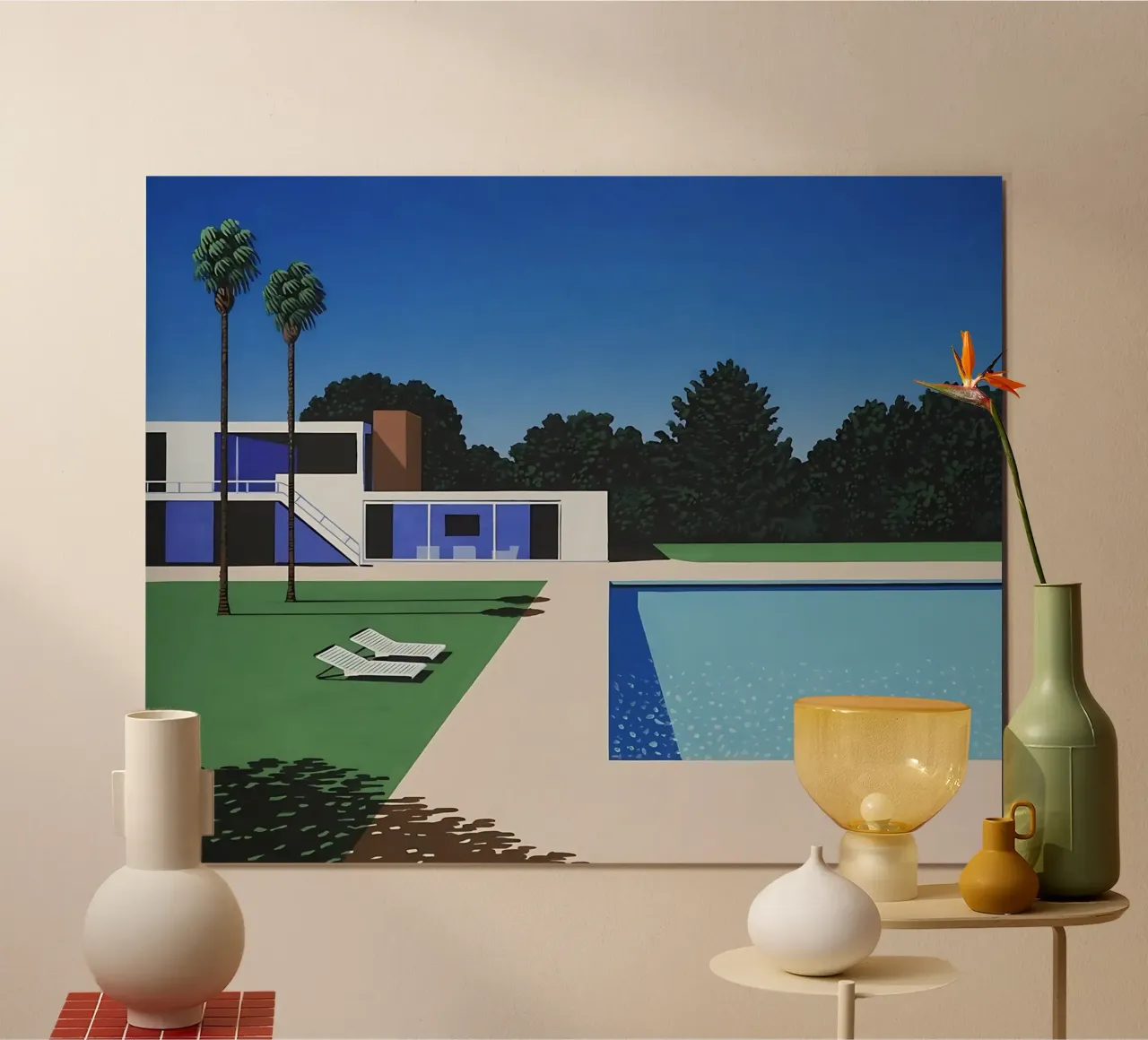 Ancora una volta la piscina di Hiroshi Nagai carta hahnemühle da THE CAROLINE
