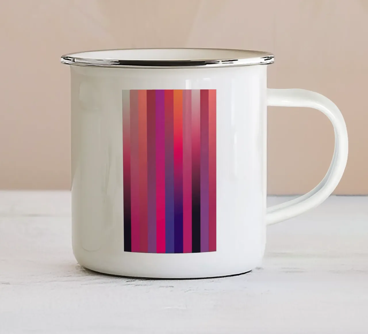 The Red tazza in smalto da Flo Klein